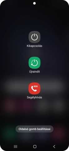 Válaszd a Kikapcsolás lehetőséget.