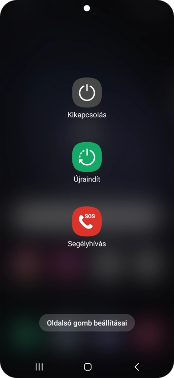 Válaszd a Kikapcsolás lehetőséget.