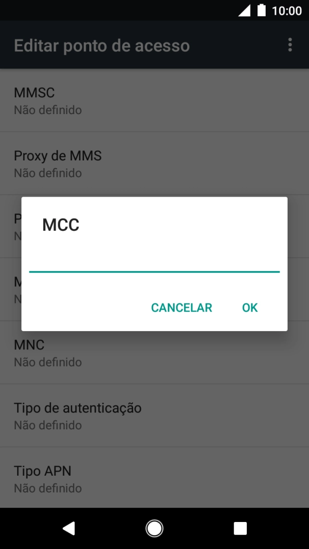 Introduza 268 e prima OK.