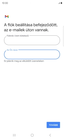 Válaszd a TOVÁBB lehetőséget.