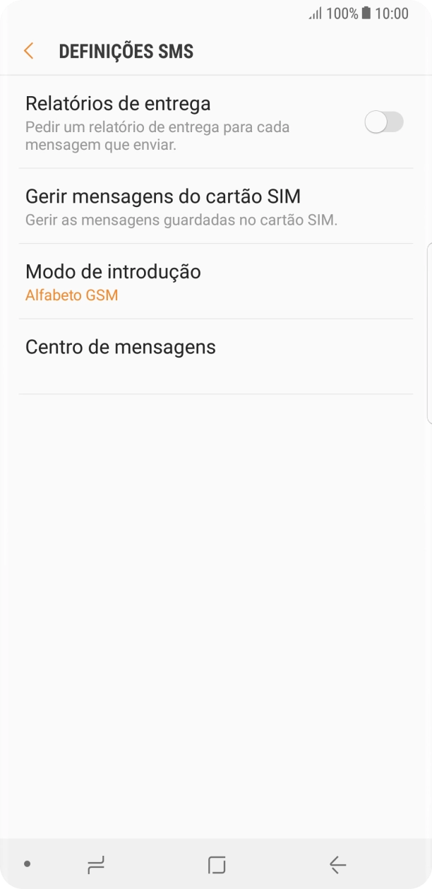 Prima Centro de mensagens.