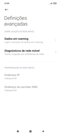 Prima Dados em roaming.