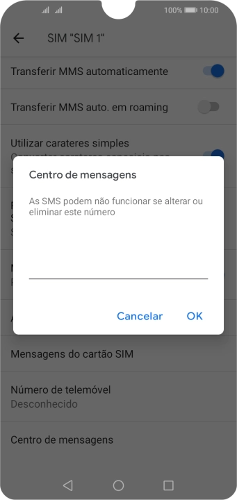 Introduza +351911616161 e prima OK.