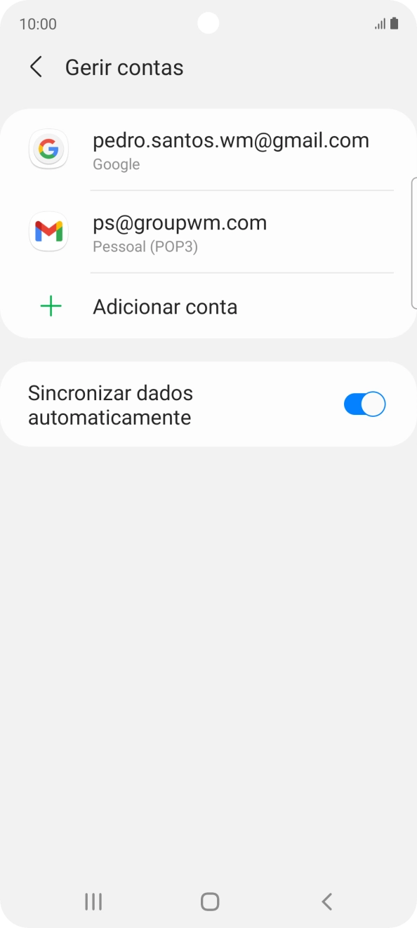 Prima a tecla de início para terminar e voltar ao ecrã inicial.
