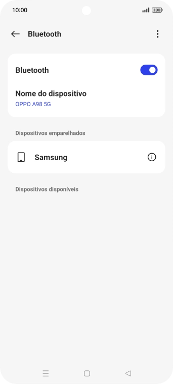 Prima a tecla de início para terminar e voltar ao ecrã inicial.