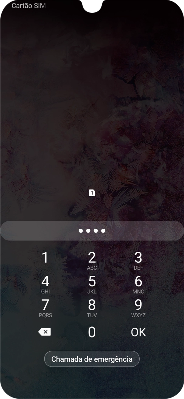 Se necessário, introduza o código PIN e prima OK.