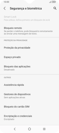 Prima Bloqueio do cartão SIM.