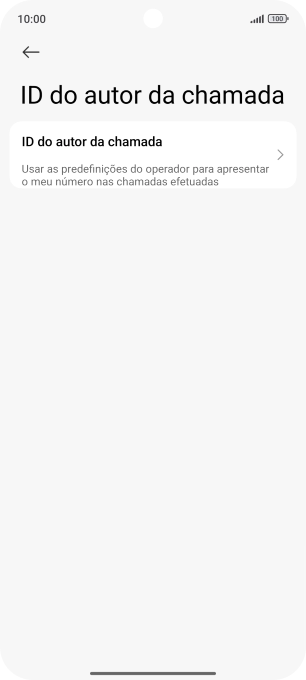 Prima ID do autor da chamada.