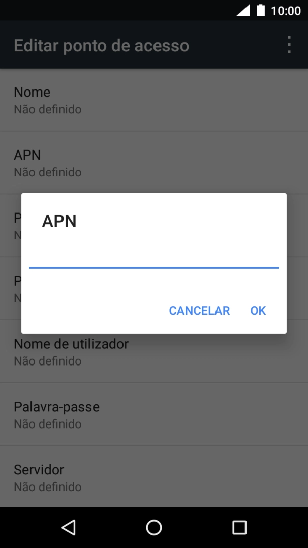 Introduza net2.vodafone.pt e prima OK.