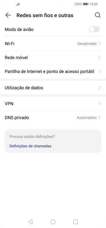 Prima Partilha de Internet e ponto de acesso portátil.