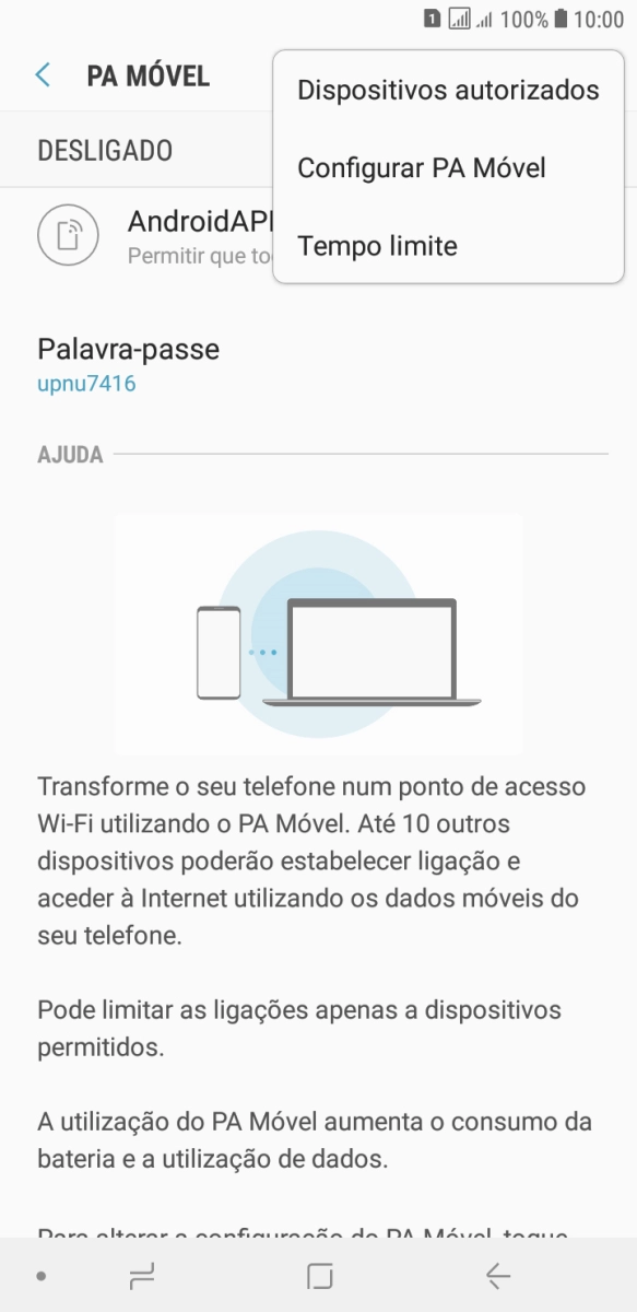 Prima Configurar PA Móvel.