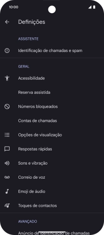 Prima Contas de chamadas.