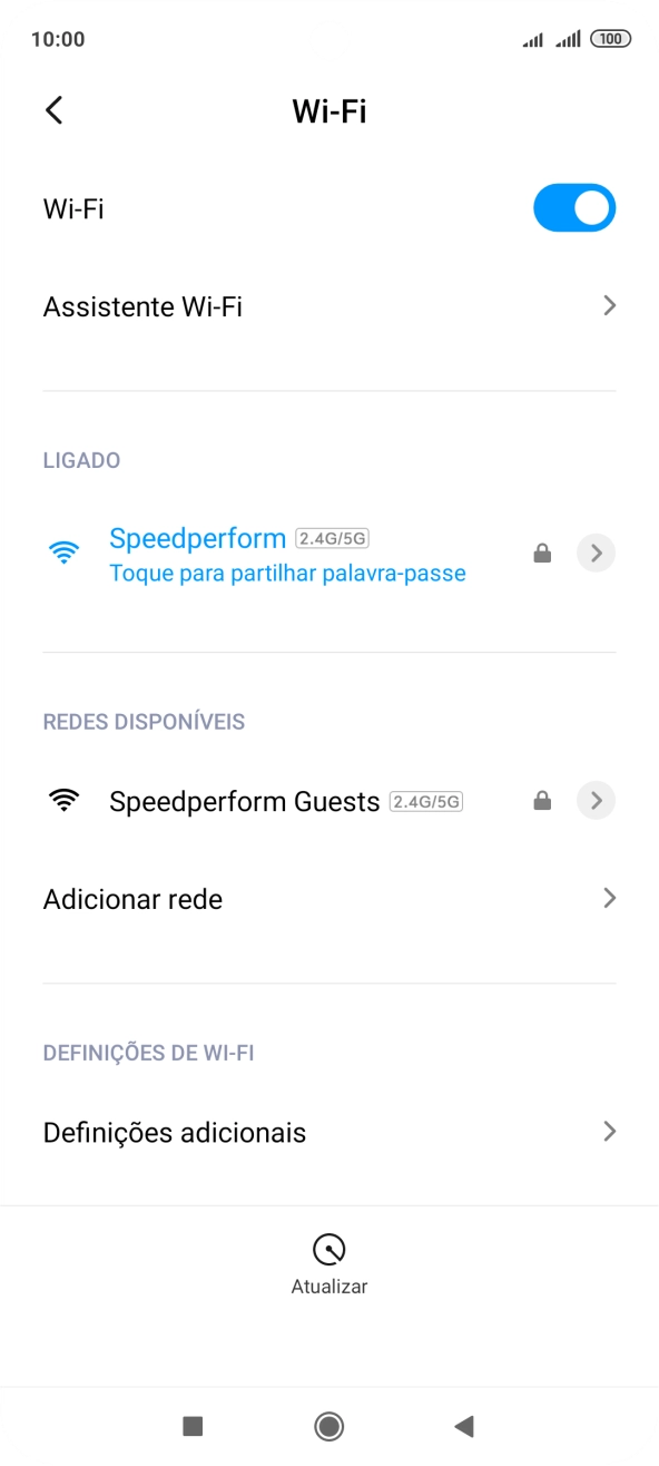 Prima a tecla de início para terminar e voltar ao ecrã inicial.