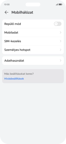 Válaszd az Adathasználat lehetőséget.