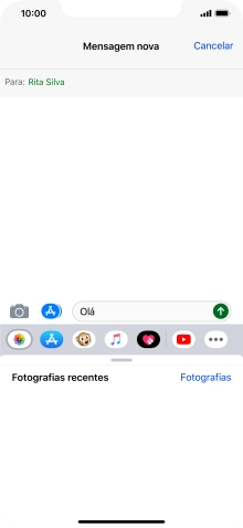 Prima Fotografías e vá até à pasta pretendida.