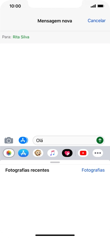 Prima Fotografías e vá até à pasta pretendida.