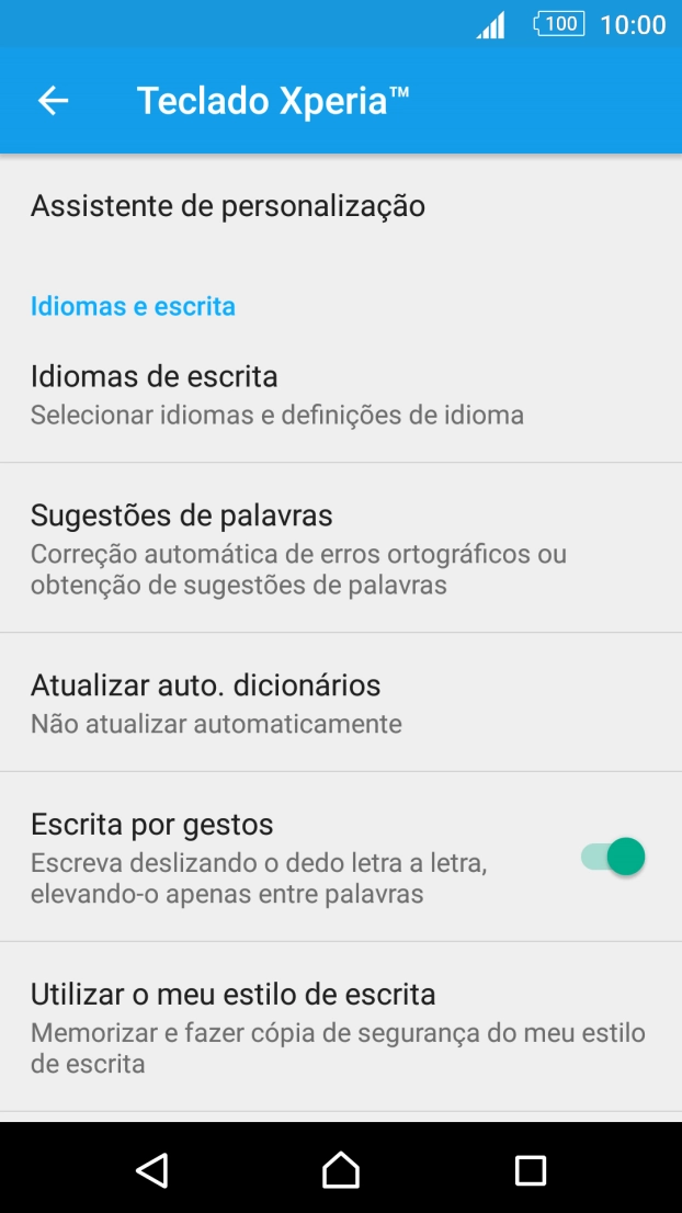Prima Idiomas de escrita.