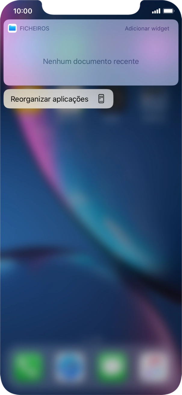 Prima Reorganizar aplicações.