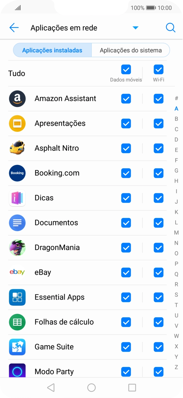 Prima o campo na coluna 