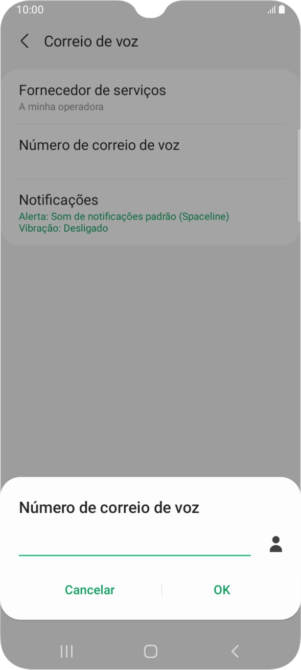 Introduza 123 e prima OK.