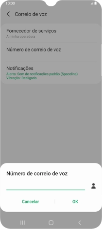 Introduza 123 e prima OK.