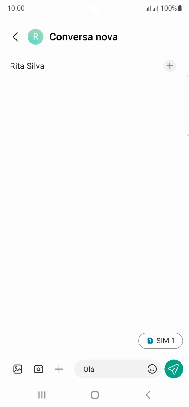 Prima o ícone de imagens.