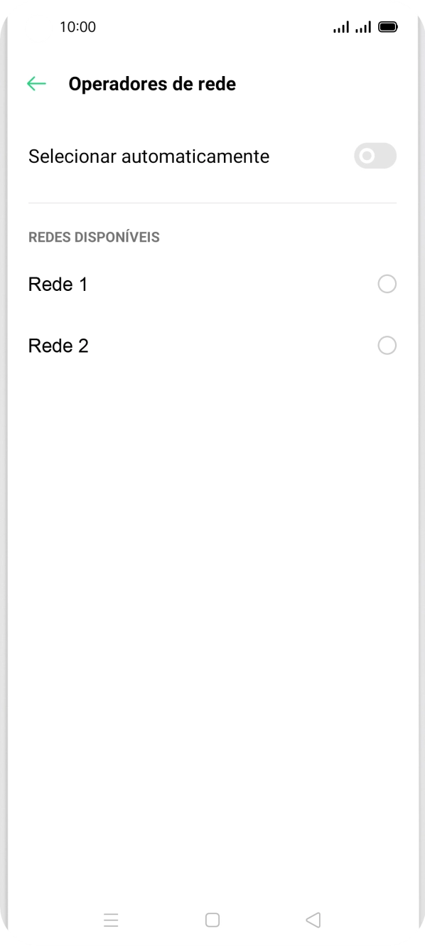 Prima a rede pretendida.
