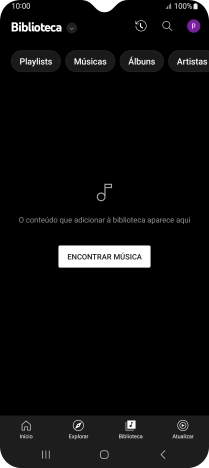 Prima a lista suspensa.