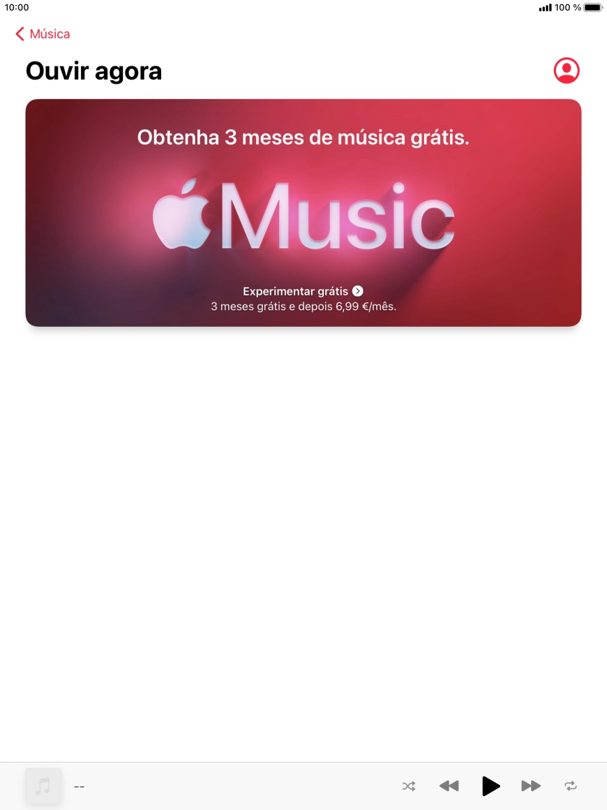 Prima a seta para a esquerda.