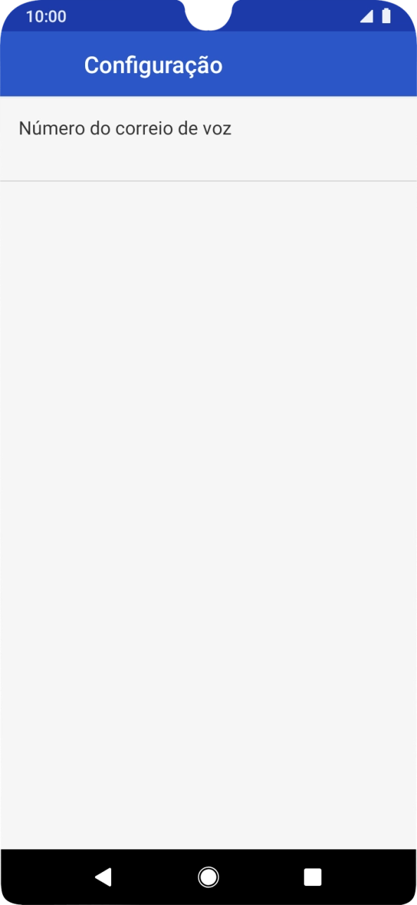 Prima Número do correio de voz.