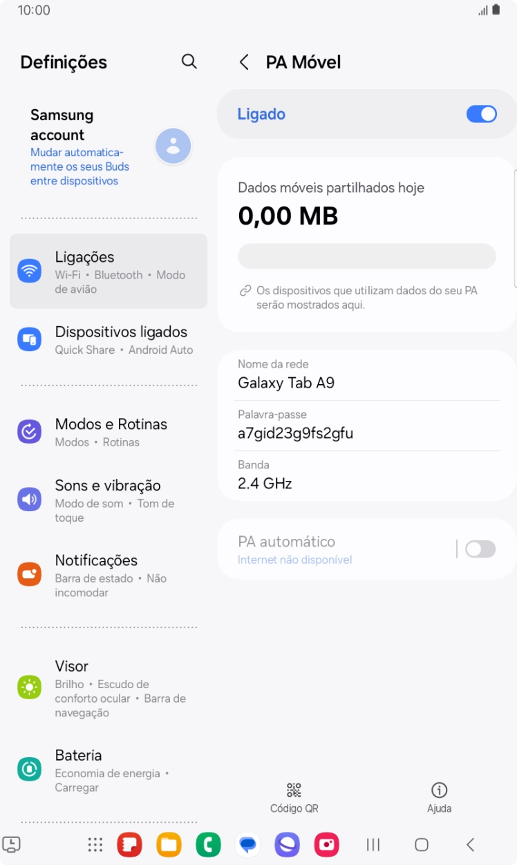 Prima a tecla de início para terminar e voltar ao ecrã inicial.