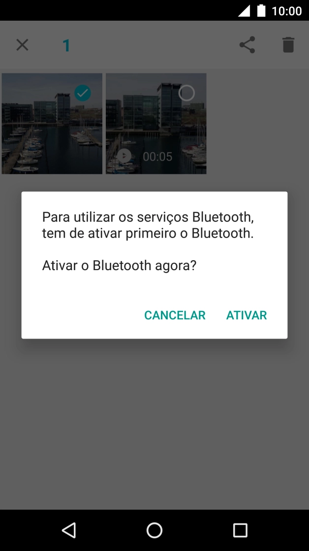 Se o Bluetooth estiver desativado, prima ATIVAR para ativá-lo.