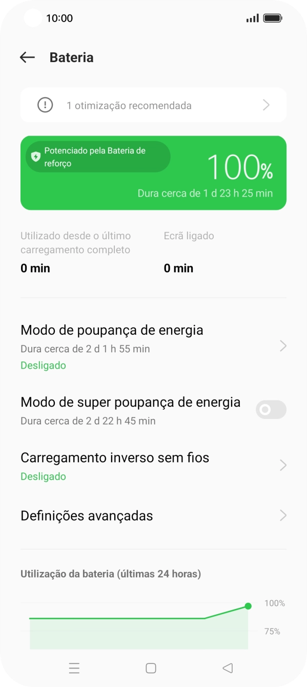 Prima Modo poupança de energia.