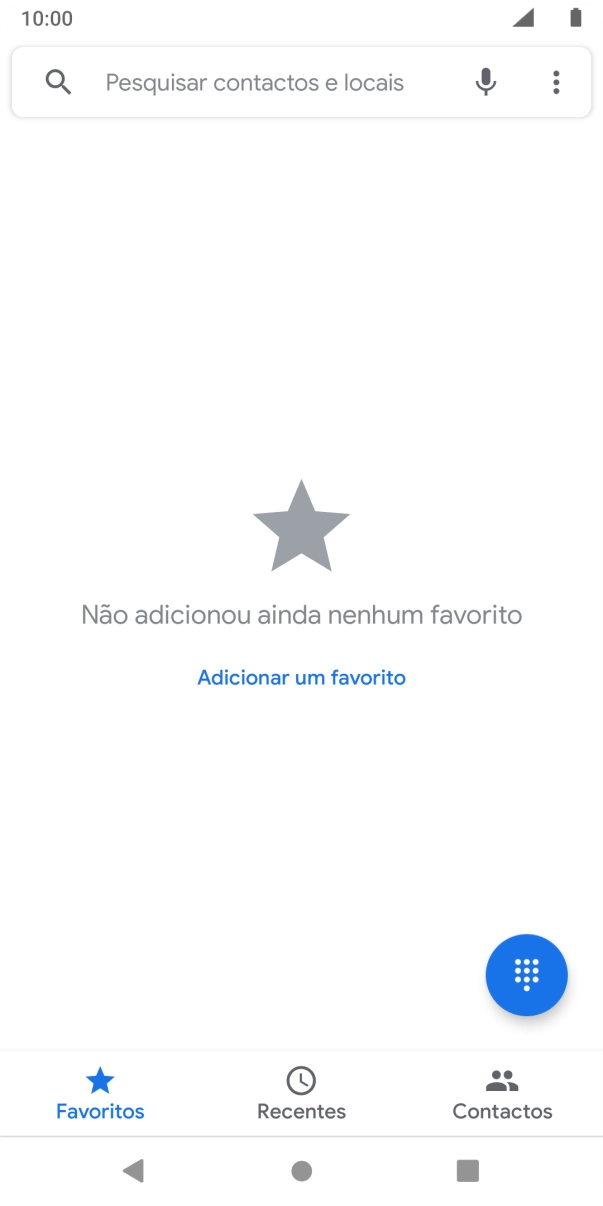 Prima o ícone de menu.