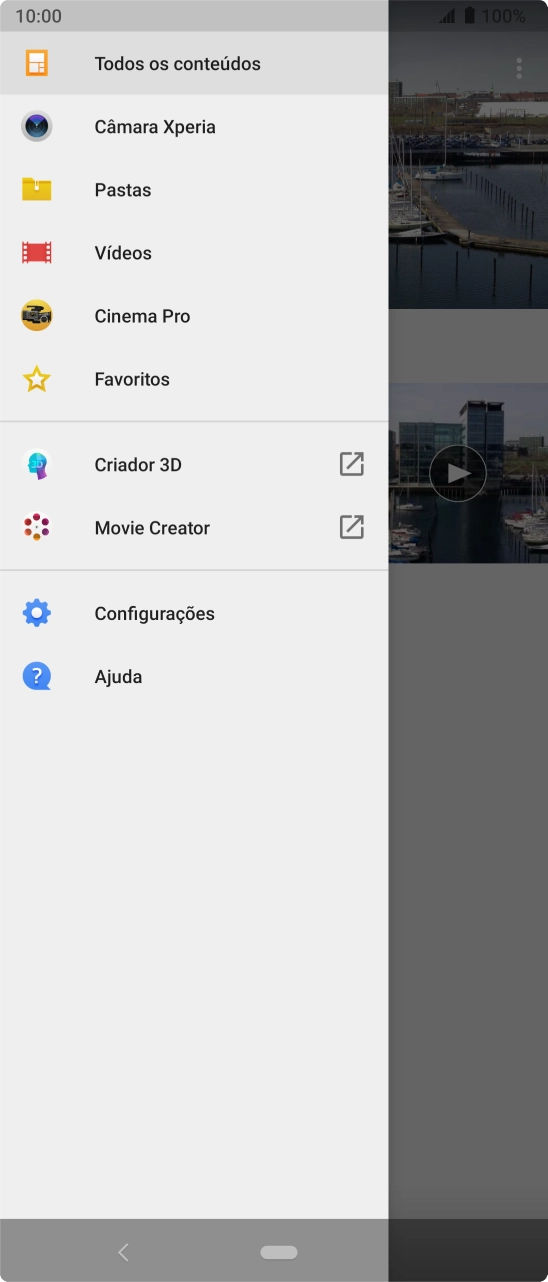 Prima Pastas e vá até à pasta pretendida.
