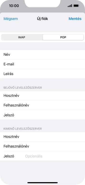 Kattints a Jelszó mezőre, és írd be az e-mail-fiókodhoz tartozó jelszót.