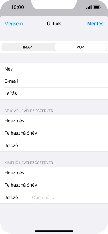 Kattints a Jelszó mezőre, és írd be az e-mail-fiókodhoz tartozó jelszót.