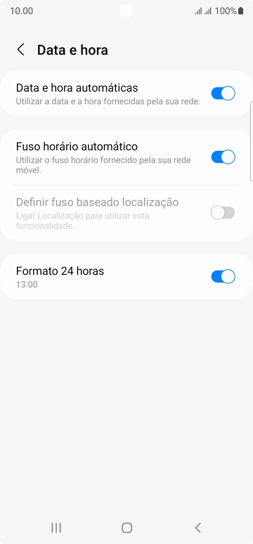Prima a tecla de início para terminar e voltar ao ecrã inicial.