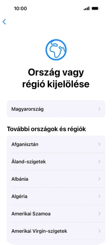Válaszd ki a kívánt országot vagy régiót.