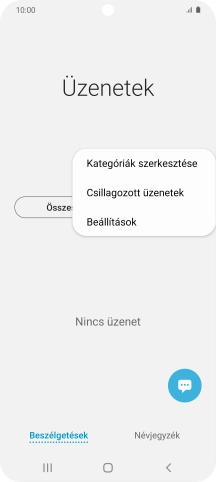 Válaszd a Beállítások lehetőséget.