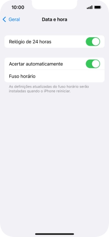 Para voltar ao ecrã inicial, deslize o dedo de baixo para cima a partir da base do ecrã.
