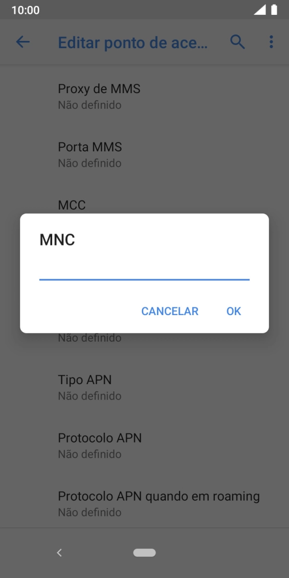 Introduza 01 e prima OK.