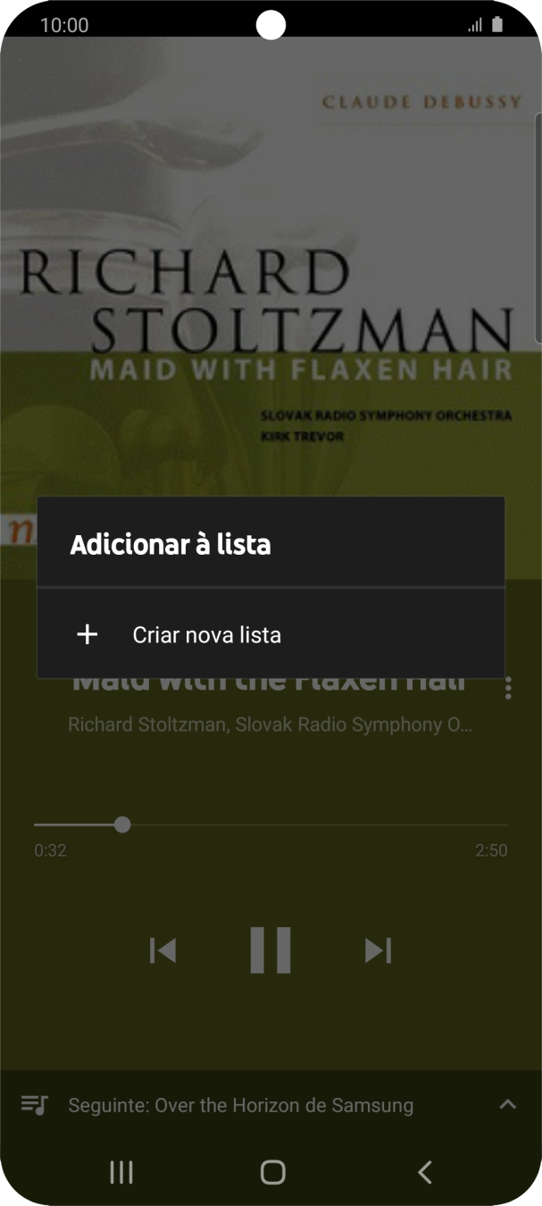 Prima Criar nova lista.