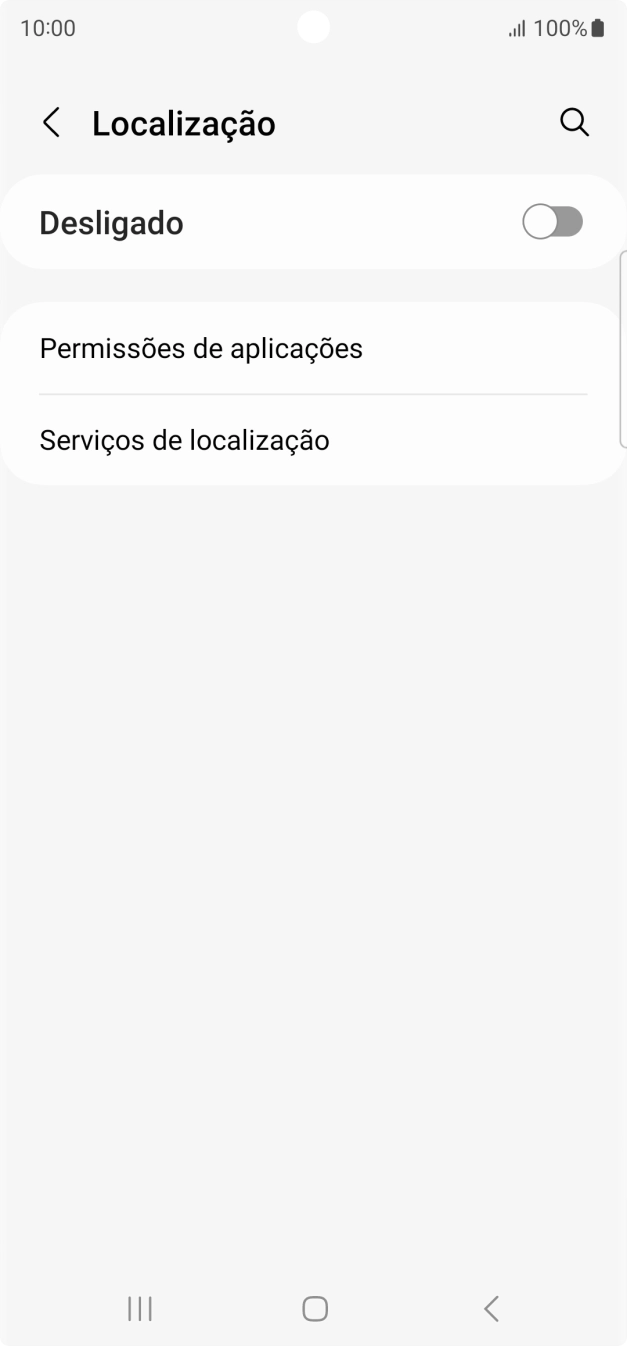 Prima o indicador para ativar ou desativar a função.