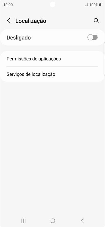 Prima o indicador para ativar ou desativar a função.