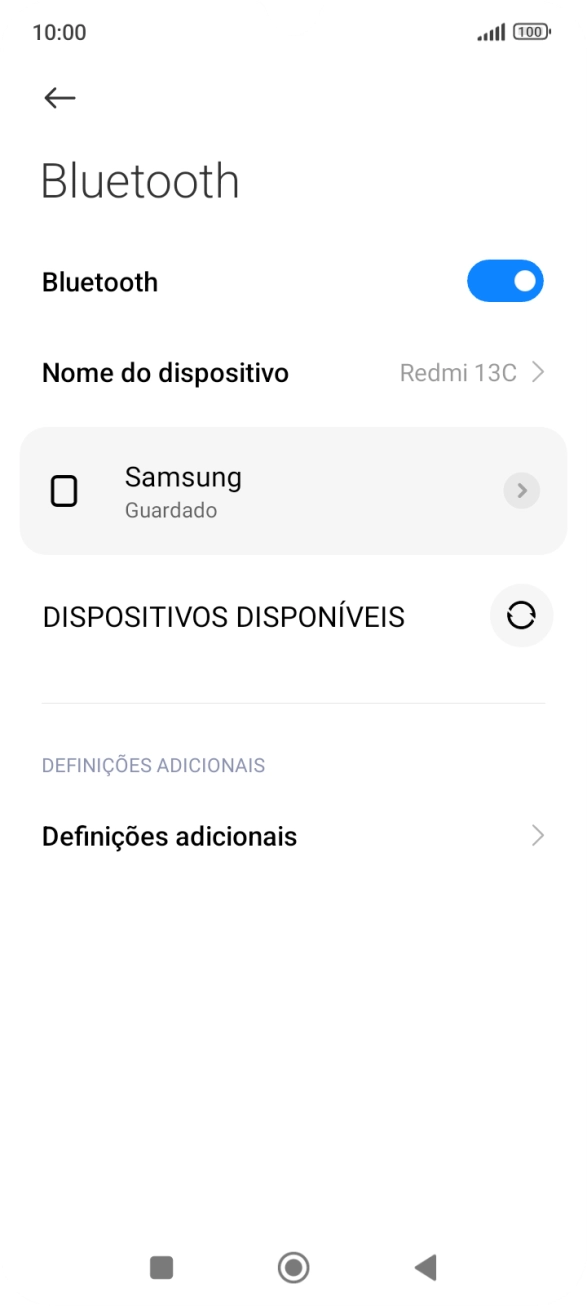 Prima a tecla de início para terminar e voltar ao ecrã inicial.