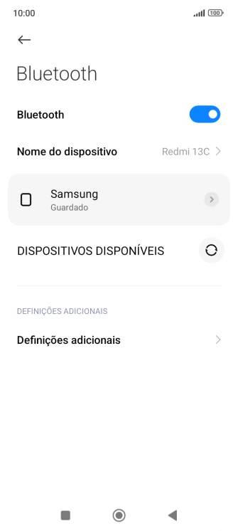 Prima a tecla de início para terminar e voltar ao ecrã inicial.