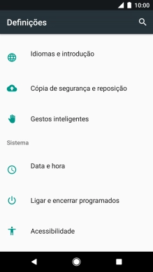 Prima Data e hora.