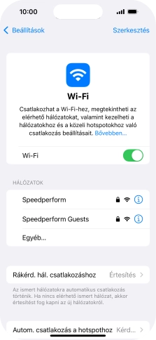 Kattints a kívánt Wi-Fi hálózatra, és írd be a Wi-Fi hálózathoz tartózó jelszót.