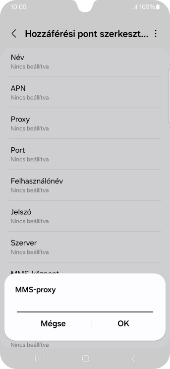 Írd be azt, hogy 80.244.097.002, és válaszd az OK lehetőséget.